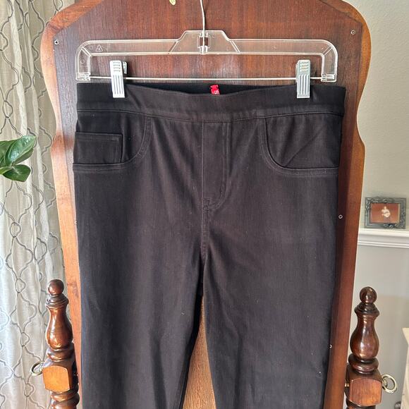 Spanx medium Black High Ankle Leggings pants Women w/ pockets - Picture 2 of 9